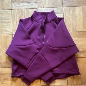 Nike Maroon Dri-FIT Half-Zip Top